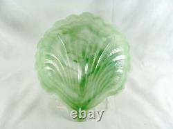 10 Murano Style Opalescent Glass Shell Bowls, 7-3/4, iridescent, slag, dish