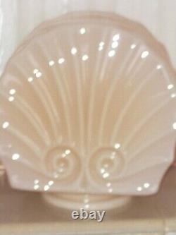 1920's Art Deco Pink Opaline Glass Lamp Shade