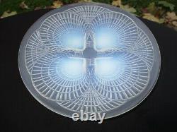 1924 Art Deco Coquille Oyster Shells Rene Lalique France Opalescent Glass Plate