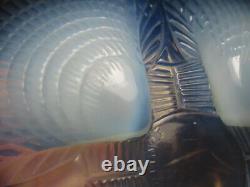 1924 Art Deco Coquille Oyster Shells Rene Lalique France Opalescent Glass Plate