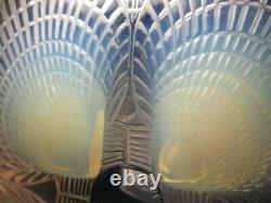 1924 Art Deco Coquille Oyster Shells Rene Lalique France Opalescent Glass Plate