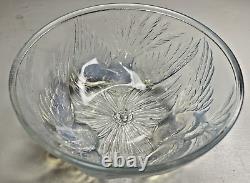 1930's Art Deco Jobling Art Glass Opalescent Opaline Glass Bird Design Bowl