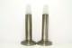 1930's Art Deco Pair Of Eveready Electric Opaline Glass Candle Holders V Rare