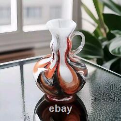 1960 Art In Glass Fiorentina Opaline Glass Vase from Stelvia Vetreria Barbieri