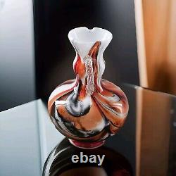 1960 Art In Glass Fiorentina Opaline Glass Vase from Stelvia Vetreria Barbieri