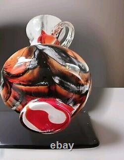 1960 Art In Glass Fiorentina Opaline Glass Vase from Stelvia Vetreria Barbieri