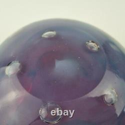 20th Century Murano Art Glass Opalescent Cased Triform Bowl Red Interior Barbini