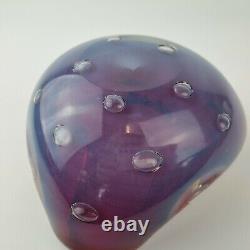 20th Century Murano Art Glass Opalescent Cased Triform Bowl Red Interior Barbini