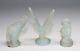 3 Sabino France Opalescent Art Glass Figurines Butterfly, Elephant & Cherub