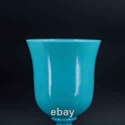 7 French opaline glass blue goblet PORTIEUX VALLERYSTHAL