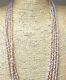 Antique Milk Glass Necklace Vaseline Opalescent Moonstone Beads Milky Art Deco