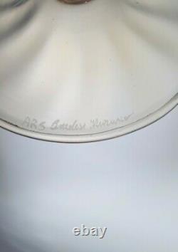ARS Cenedese Murano Signed Vintage Opaline Footed Bowl Alzata Classic Collection