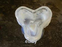 ART DECO OPALESCENT GLASS VASE by Géza Hiecz ETLING France. CIRCA 1925
