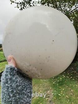 ART DECO STYLE 30cm OPALINE GLASS SPHERE GLOBE LIGHT SHADE X 4 Vintage Globe