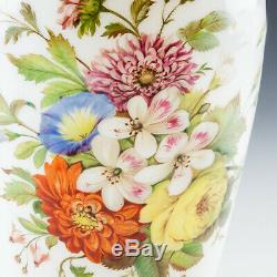 A Pair of Baccarat Opaline Flower Vases c1850