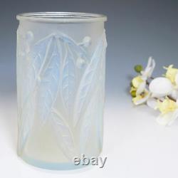 A Rene Lalique Opalescent Laurier Vase Designed 1922