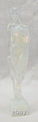 An Art Deco Sabino Opalescent Figurine Of Serenity