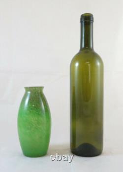 Ancient Opaline Glass Vase from France Art Deco Flower Pot BM35
