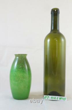 Ancient Opaline Glass Vase from France Art Deco Flower Pot BM35
