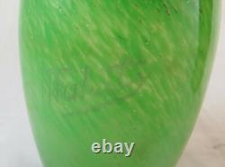 Ancient Opaline Glass Vase from France Art Deco Flower Pot BM35