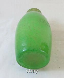 Ancient Opaline Glass Vase from France Art Deco Flower Pot BM35