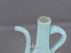 Antique 19th Century Beykoz Ottoman Empire Turkish Opaline Glass Rose Water Ewer