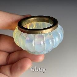 Antique Art Deco Pierre D'Avesn (Girre) French Opalescent Glass Master Open Salt