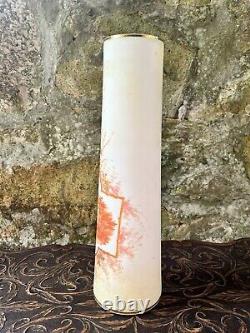 Antique Art Nouveau Hand Painted Opaline Vase c. 1890