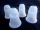 Antique French Art Deco Opaline Vaseline Glass Lampshades X 4