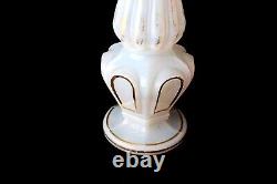 Antique French Baccarat pate de riz opaline glass vase 1845-1870