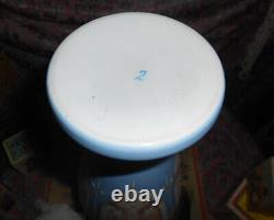 Antique French Opaline Vase Trumpe l'oeil with Miniature Paintings