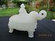 Antique French White Opaline Vallerysthal Portieux Elephant Mahout Covered Box