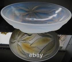 Antique G. Vallon Opalescent Art Deco Period Glass Bowl