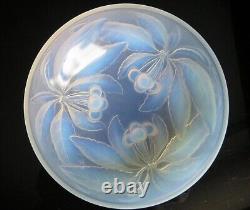 Antique G. Vallon Opalescent Art Deco Period Glass Bowl