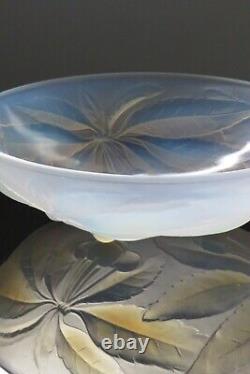 Antique G. Vallon Opalescent Art Deco Period Glass Bowl