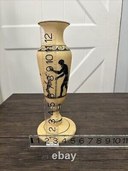Antique Opaline Glass Baccarat Grand Tour Greek Exekias Hand Painted Vase 1850's