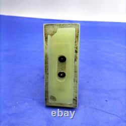 Antique Opaline Uranium Glass Art Deco Small Clock