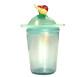 Antique Steuben Verre De Soie Opaline Art Glass Lidded Jar With Fruit Finial Top
