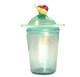 Antique Steuben Verre De Soie Opaline Art Glass Lidded Jar With Fruit Finial Top