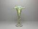 Antique Stourbridge Art Nouveau Vaseline Opalescent Glass Vase