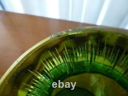 Antique Victorian Bohemian Moser Karlsbad Art Glass Crystal Gilt Opalescent Vase