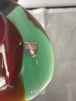 Antonio da Ros For Cenedese Murano Sommerso Art hand blown Glass Swans C1960s