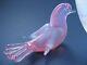 Archimede Seguso Murano Vintage Art Glass Rare Opalescent Pink Gorgeous Bird