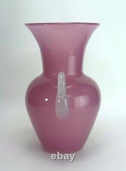 Archimede Seguso Pink Alabastro Vase Murano Glass