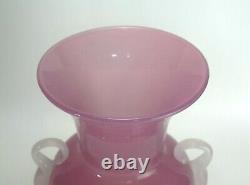 Archimede Seguso Pink Alabastro Vase Murano Glass