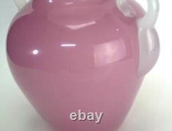 Archimede Seguso Pink Alabastro Vase Murano Glass