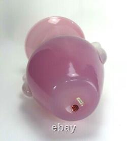 Archimede Seguso Pink Alabastro Vase Murano Glass