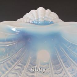 Art Deco 1930's Vintage Opalescent Glass Clam Shell Bowl