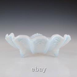 Art Deco 1930's Vintage Opalescent Glass Clam Shell Bowl