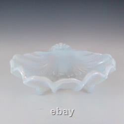 Art Deco 1930's Vintage Opalescent Glass Clam Shell Bowl